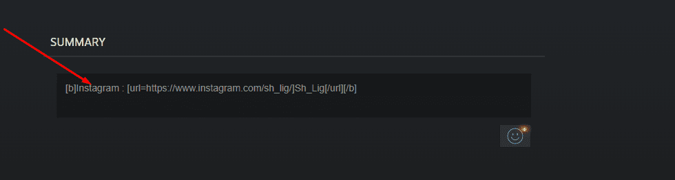 How to make a clickable link on Steam? Formatting Steam text